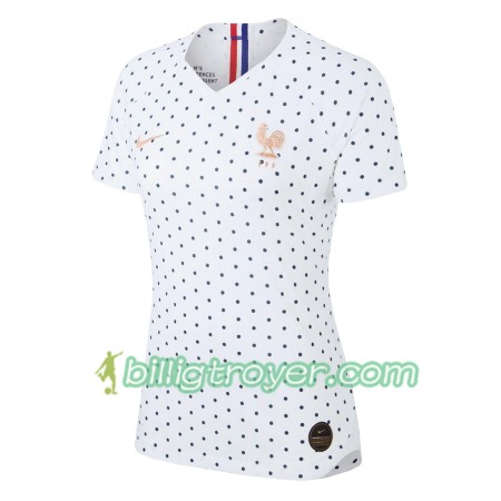 Billige Fotballdrakter Frankrike Bortedraktsett VM - Kvinner 2019 Kortermet